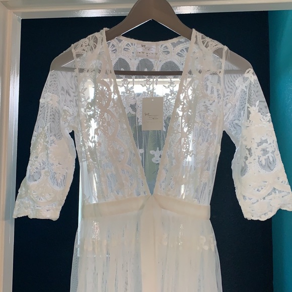 Spell canyon moon mesh duster off white XS BNWT - Picture 9 of 16